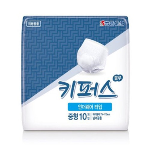 M 키퍼스 언더웨어블루 중형 팬티기저귀 80매 - 성인용기저귀