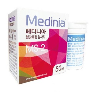 메디니아 혈당시험지 50개입 혈당측정지 스트립 당뇨관리