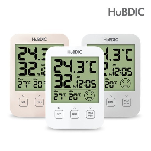 M 휴비딕 디지털 온습도계 HT-7 (시계아이콘표시) - 온도 습도측정